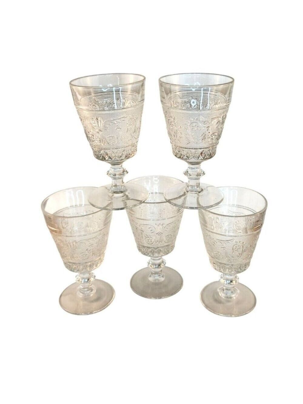 Duncan Miller Sandwich Glass Water Goblet 8oz Pattern 41